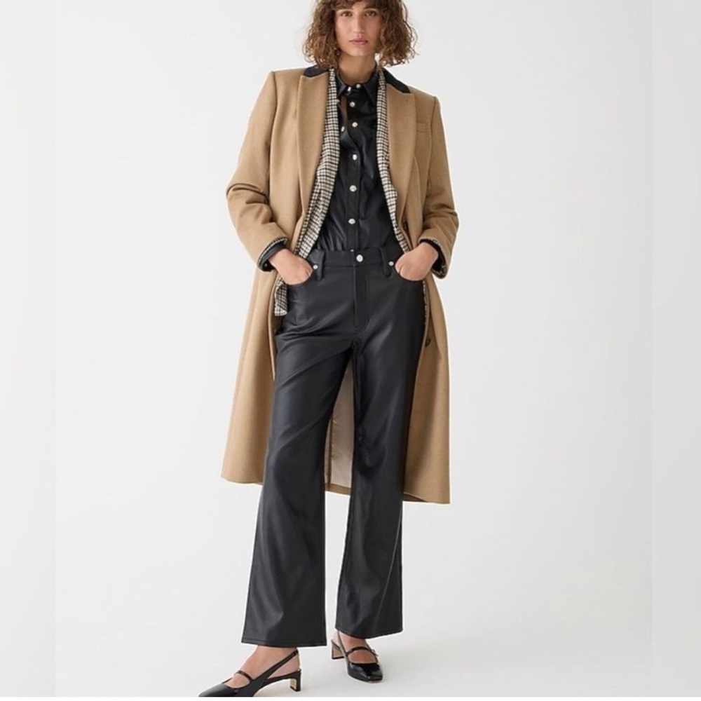 70% off! J.Crew Slim wide-leg pant in faux leather